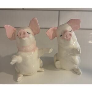 Pair of Ceramic Pig Figurines
